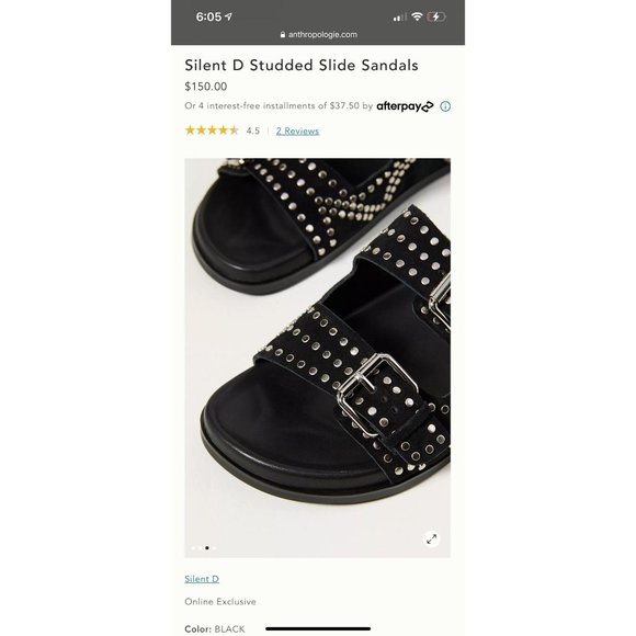 silent d studded slide sandals